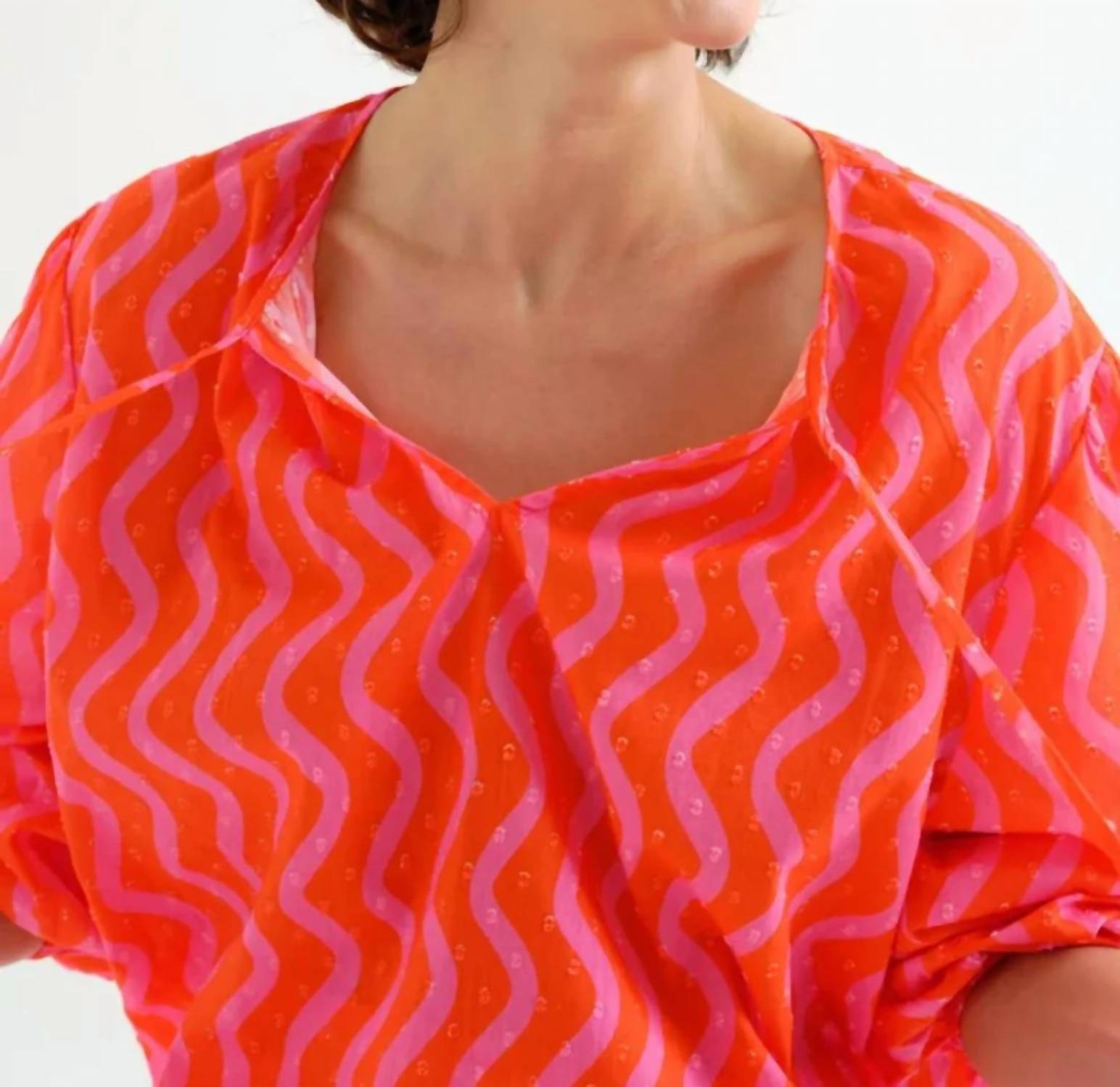 Compania Fantastica - Beach Wave Print Top