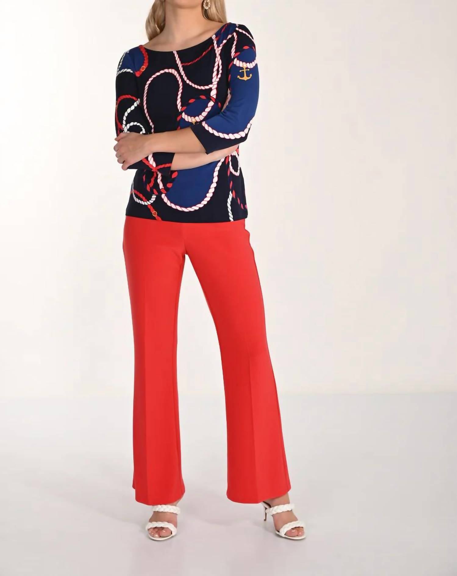 Frank Lyman - Knit Flared Pant