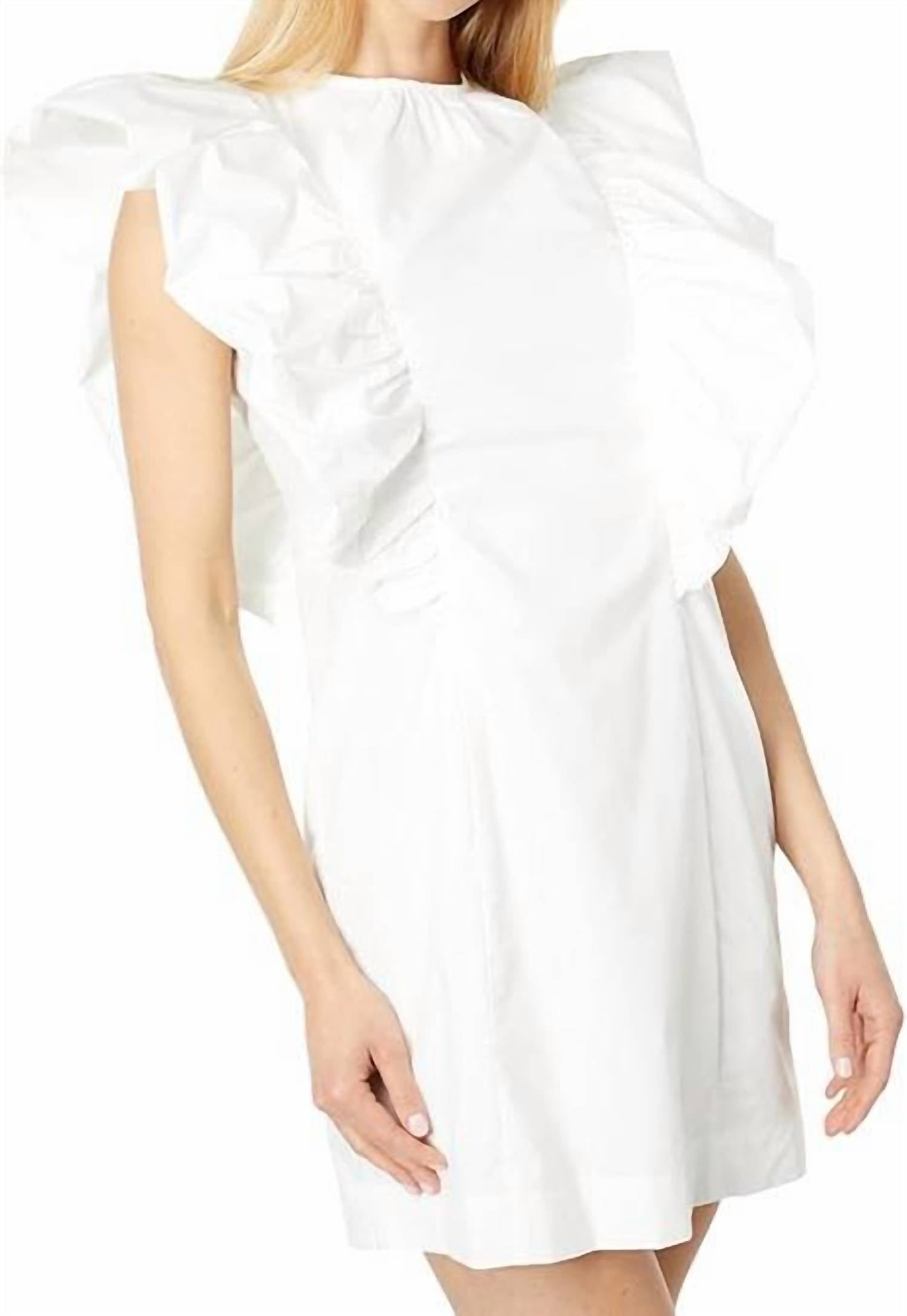 En Saison - Cotton-poplin Mini Dress