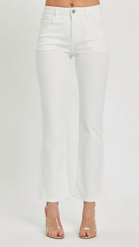 Risen - Mid Rise Ankle Bootcut Jeans