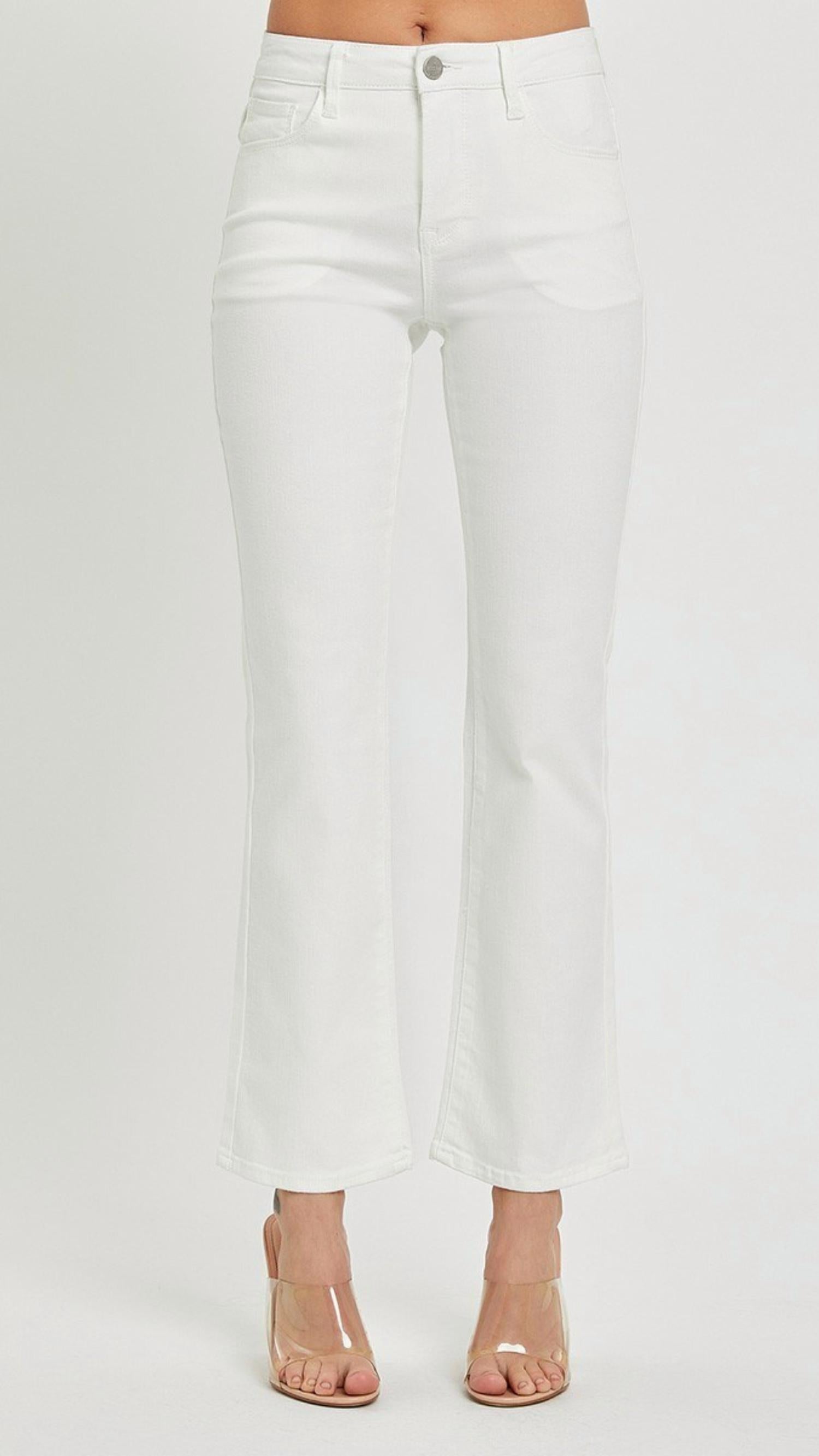 Risen - Mid Rise Ankle Bootcut Jeans