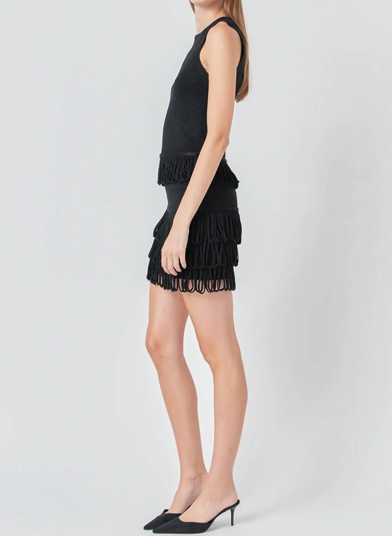 English Factory - Lurex Knit Loop Top