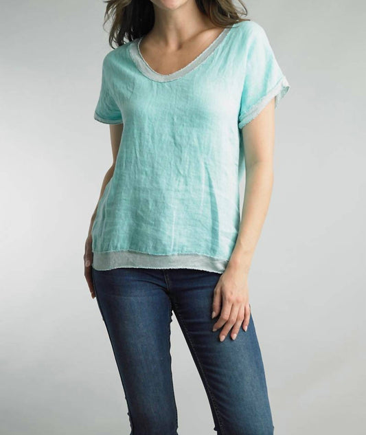 Tempo Paris - Linen Tinsel Relaxed Top