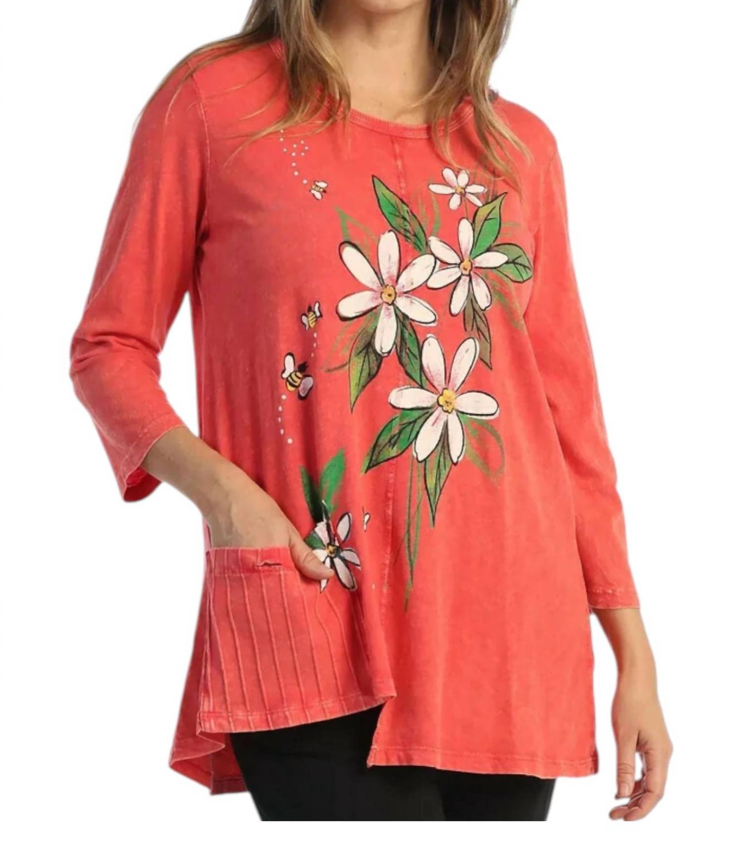 Jess & Jane - Bee Free Mineral Washed Top