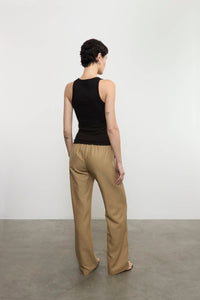 Enza Costa TWILL EVERYWHERE PANT in fatigue - women's pants - alternate view