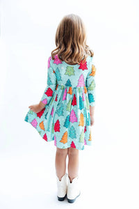 Mila & Rose - Long Sleeve Pocket Twirl Dress