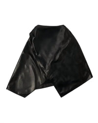 Veronica de Piante Keeva Nappa Leather Cape in black - women's jacket - view 6
