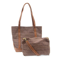 Joy Susan - Women's Tia Tweed Pocket Tote Bag