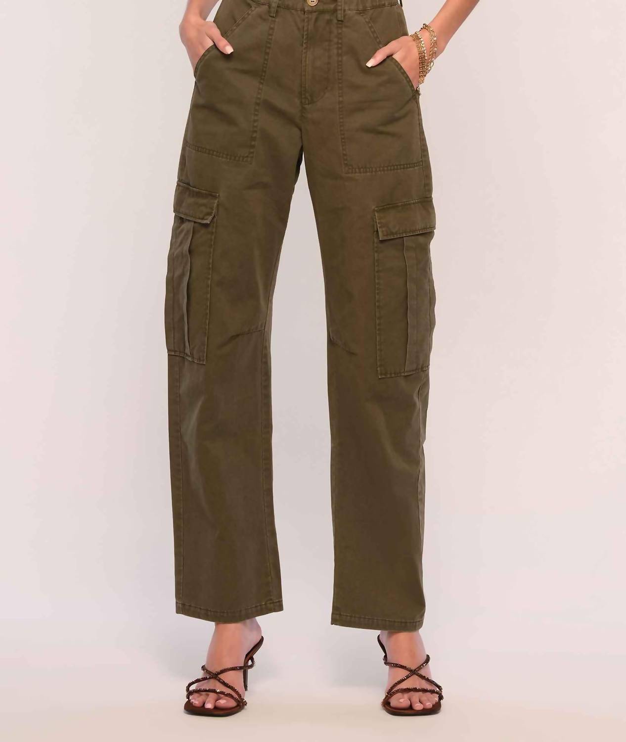 heartloom Moreno Wide Leg Pant in army - women's pants
