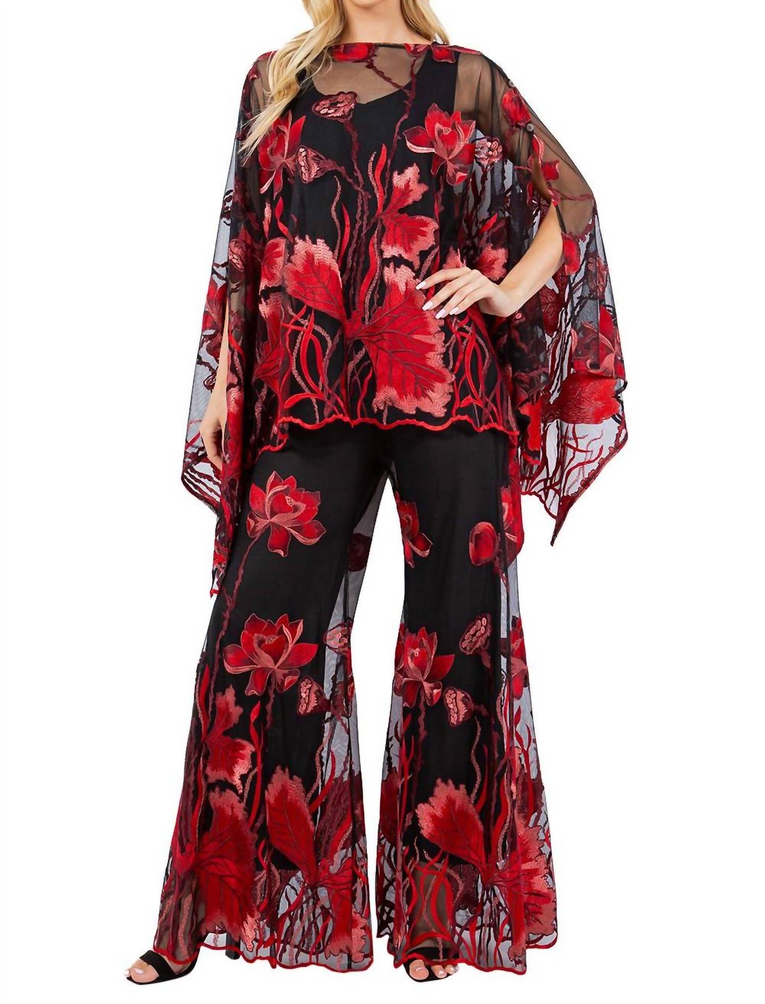 Kokomo - Embroidery Palazzo Pants