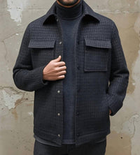 Stone Rose - Hunter Houndstooth Jacquard Jacket