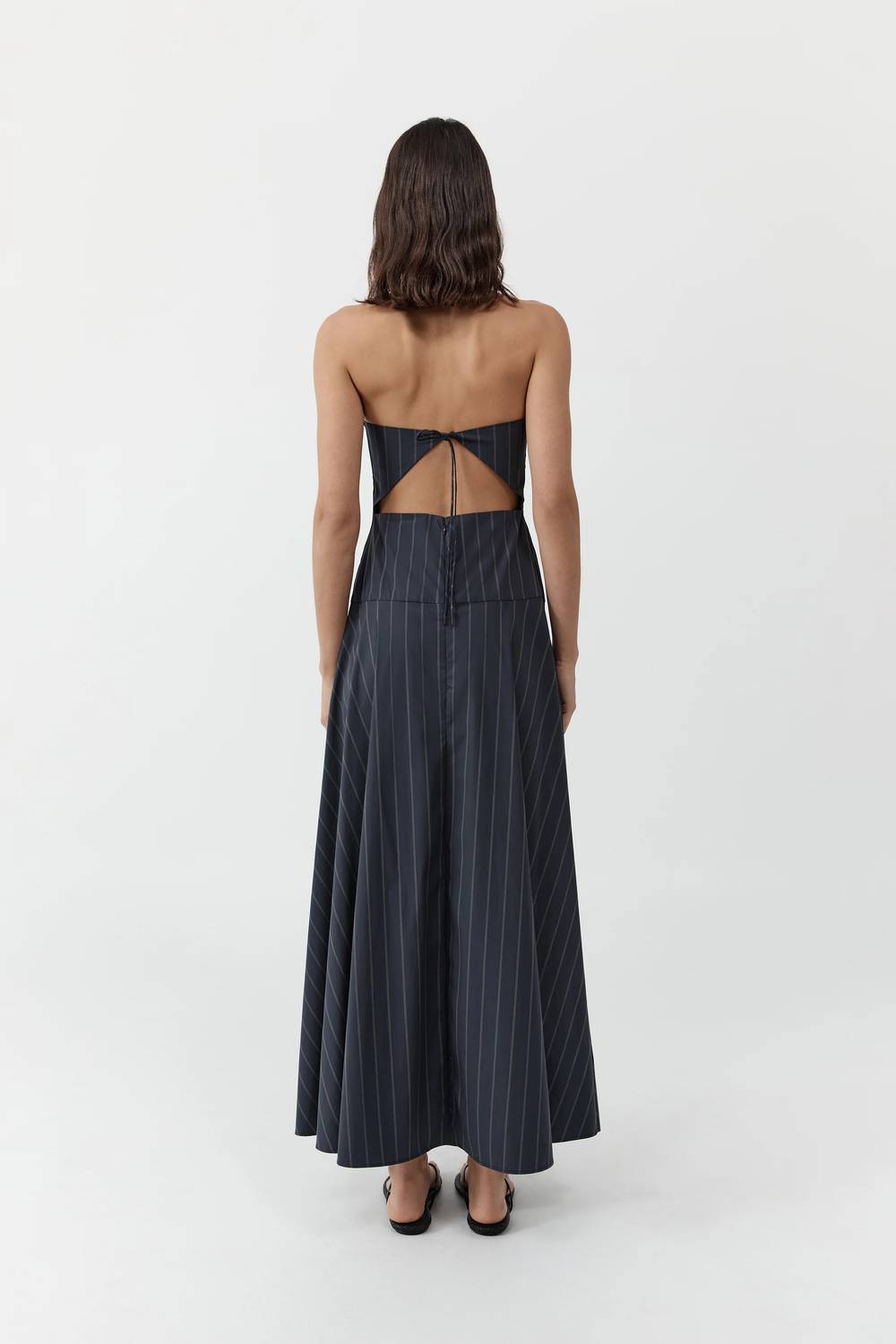 St. Agni - Strapless Rouleau Maxi Dress