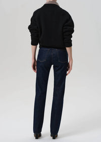 Citizens of Humanity Zurie Straight Leg Jeans in helia - women's jeans - detail view