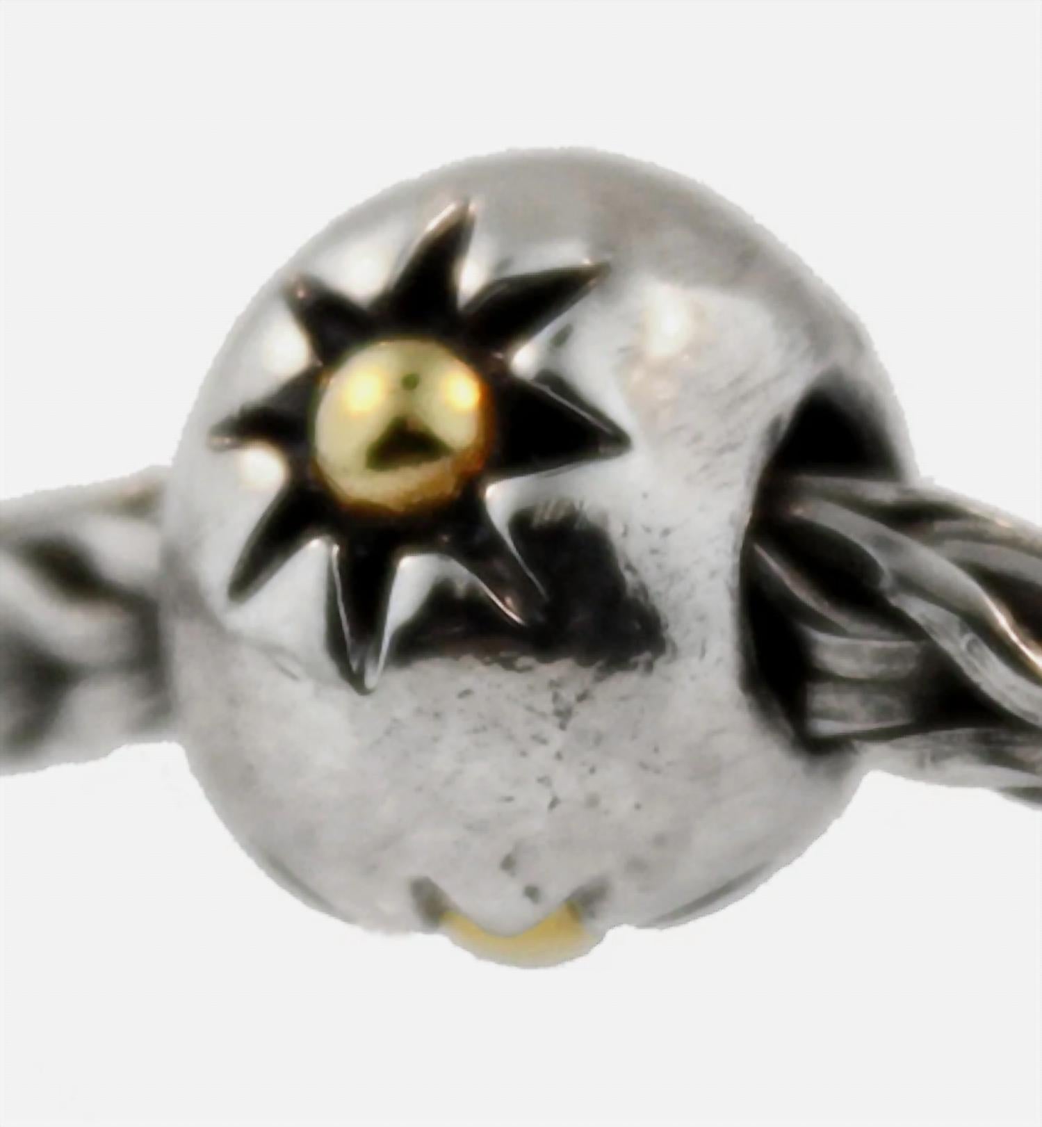 Trollbeads Women's Three Stars Bead Charm in silver - women's accessory