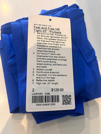 lululemon Fast and Free High-Rise Tight - 25” in cerulean blue - women's pants - view 5