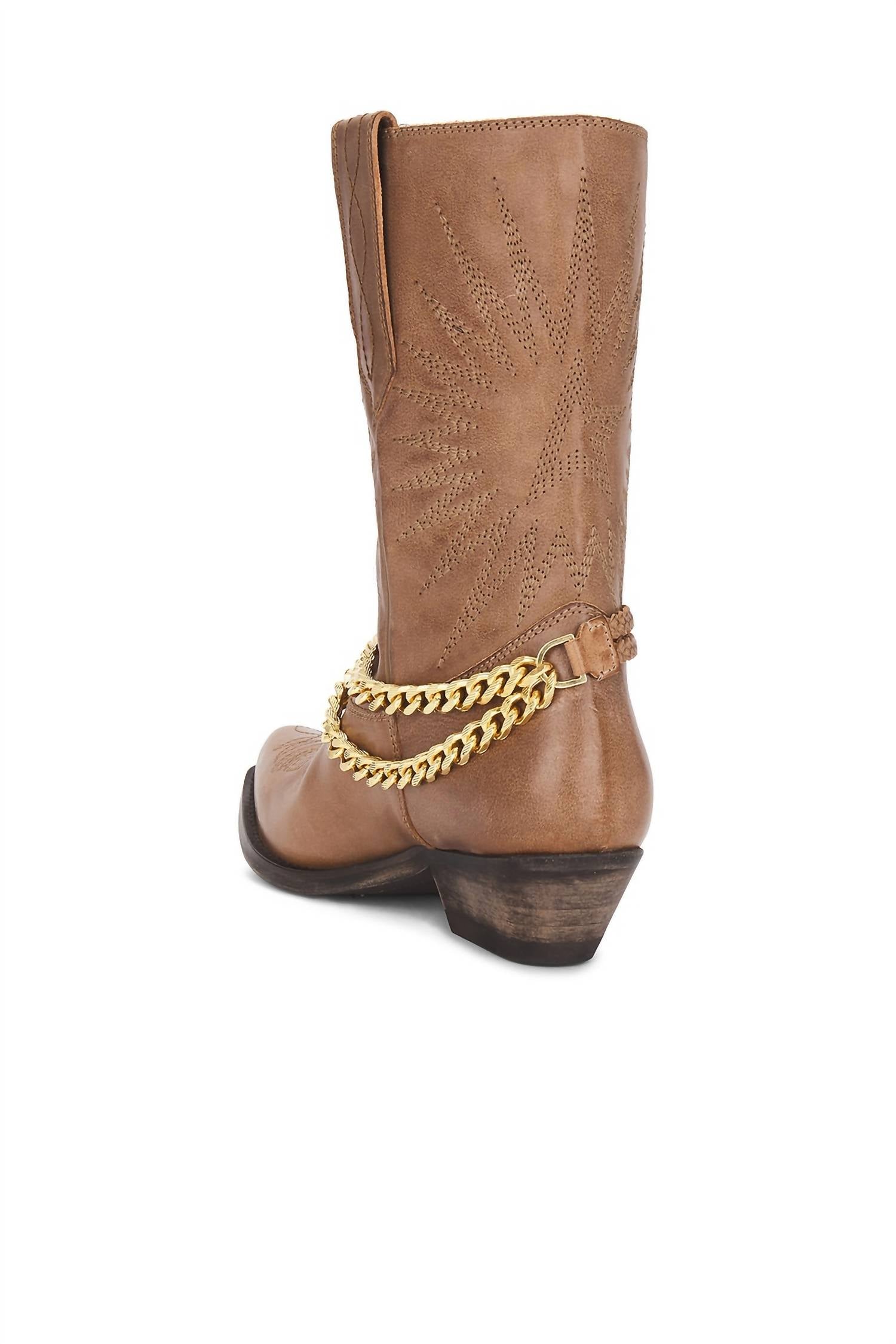 Golden Goose - Women's Wish Star Boots With Braided Belt And Chain