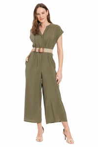 London Times - Kassia V-neck Jumpsuit