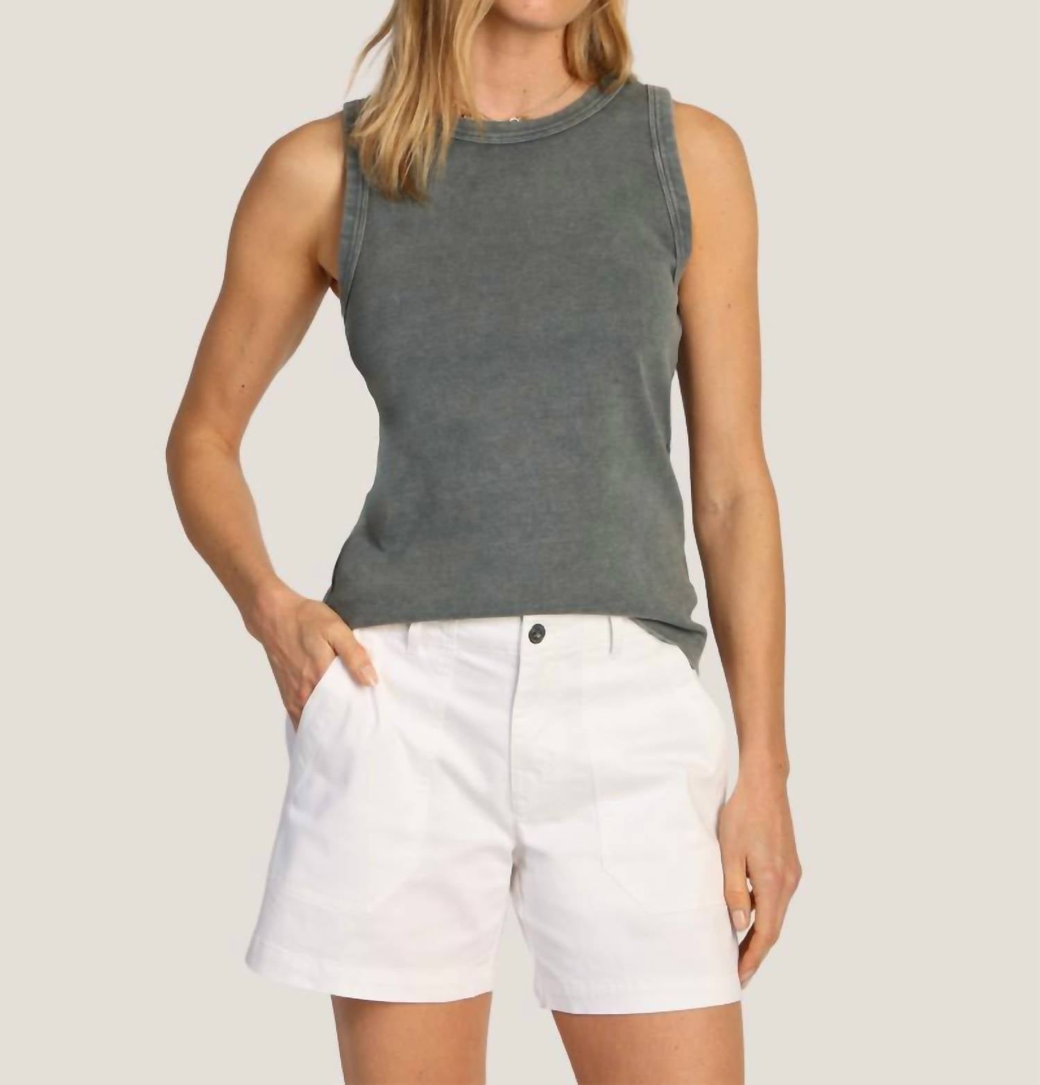 Dylan - Modern Rib Crew Tank