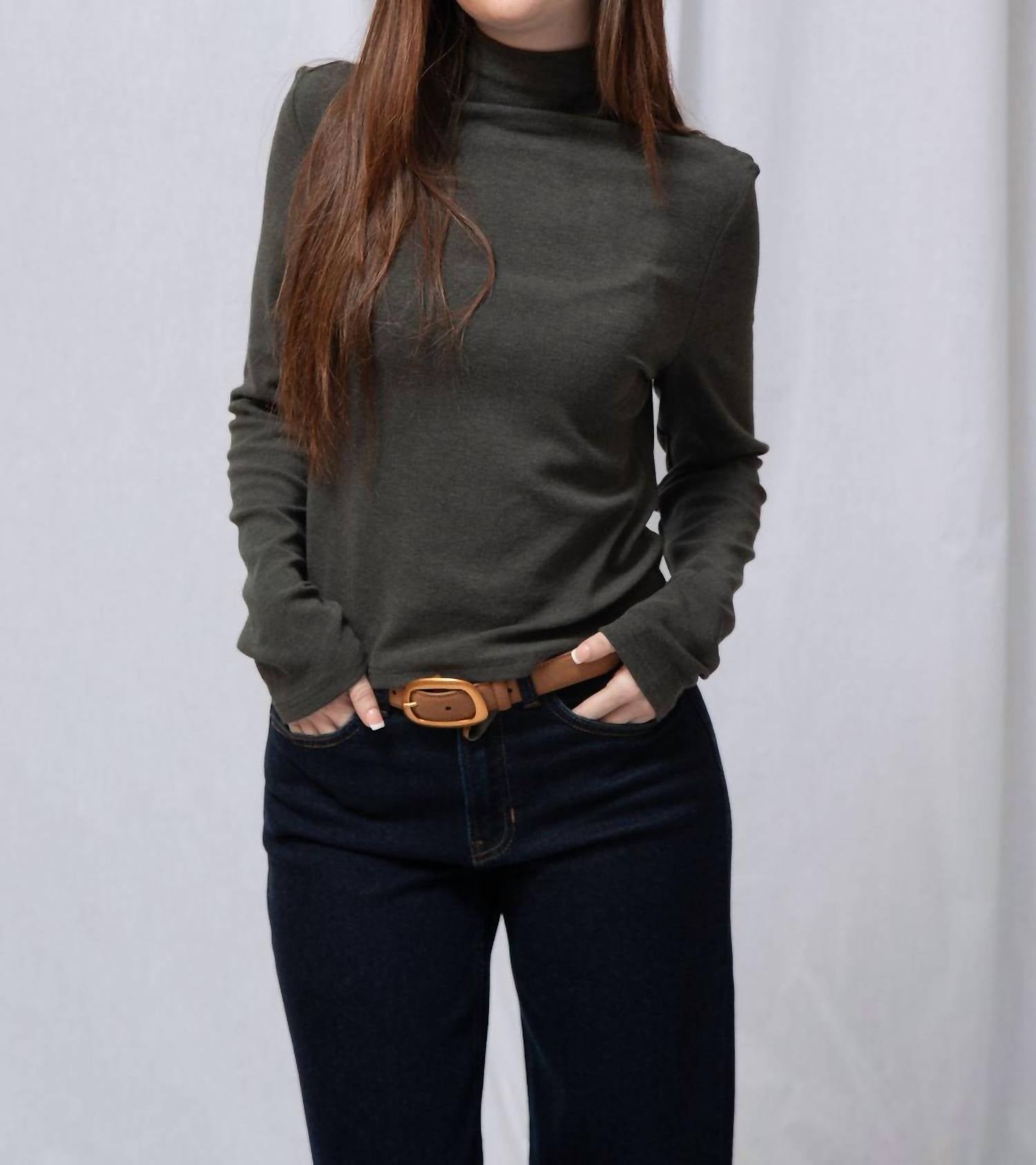 Elle Grey - Arie Mock Neck Sweater
