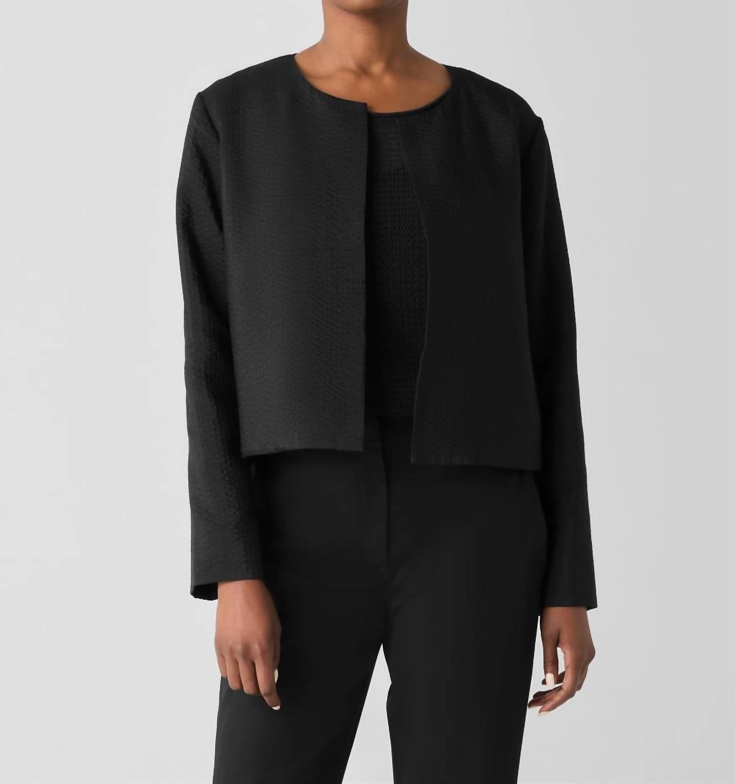 Eileen Fisher - Round Neck Jacket