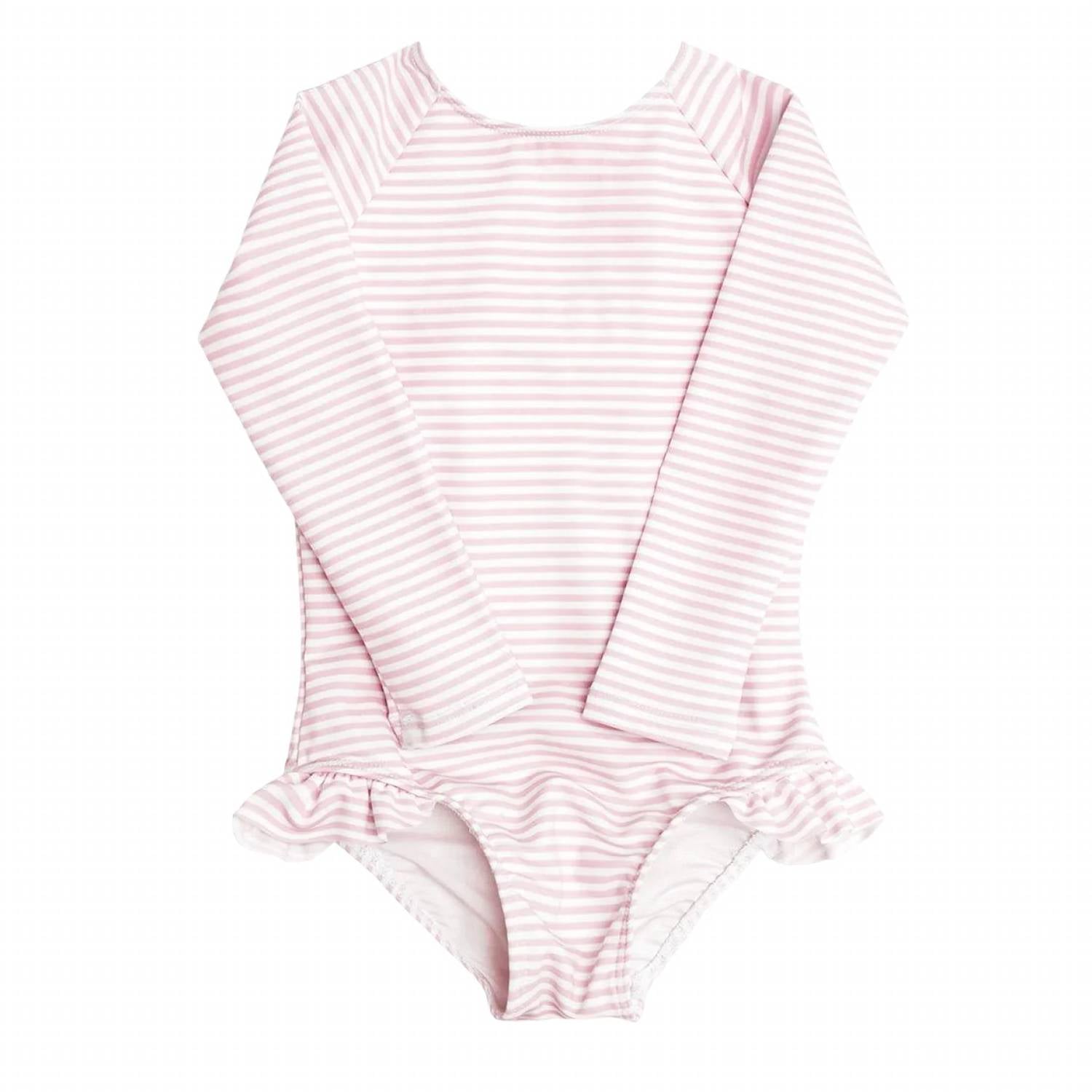 Minnow - Girls Stripe Rashguard One Piece