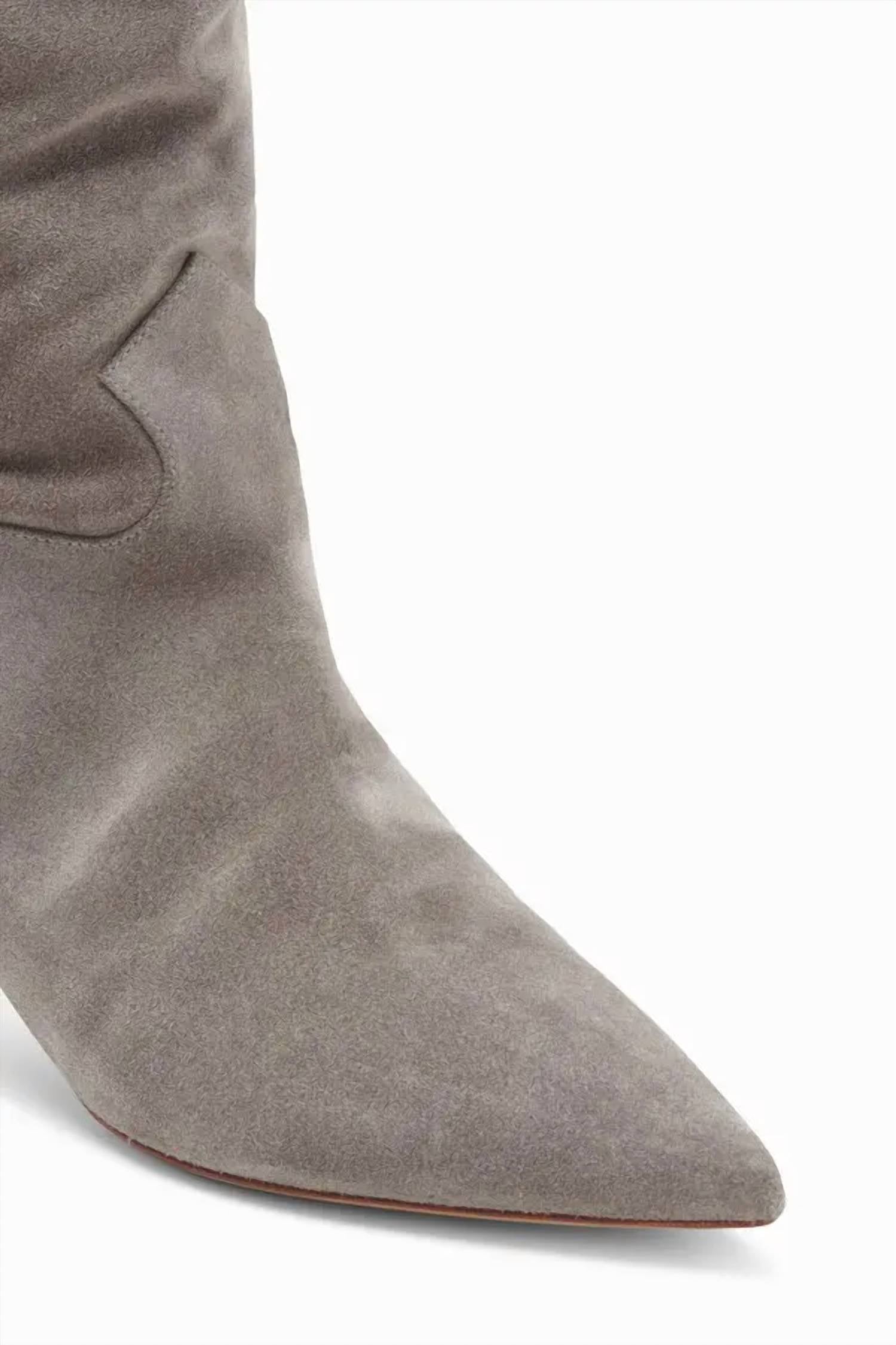 Ulla Johnson Women's Carolina Mid Heel Boots in grey - women's shoe - view 4