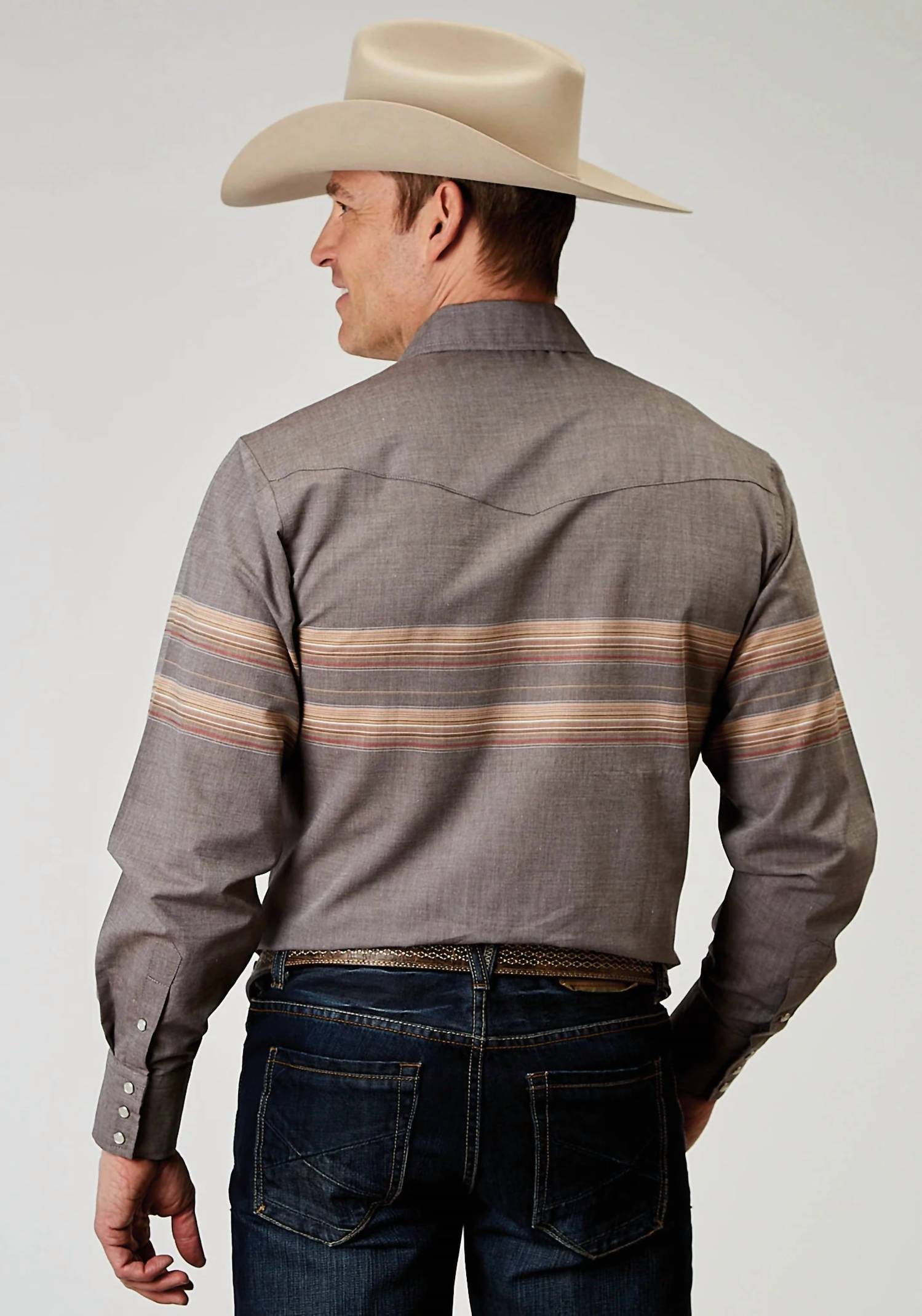 Roper - Button Down Border Stripe Shirt