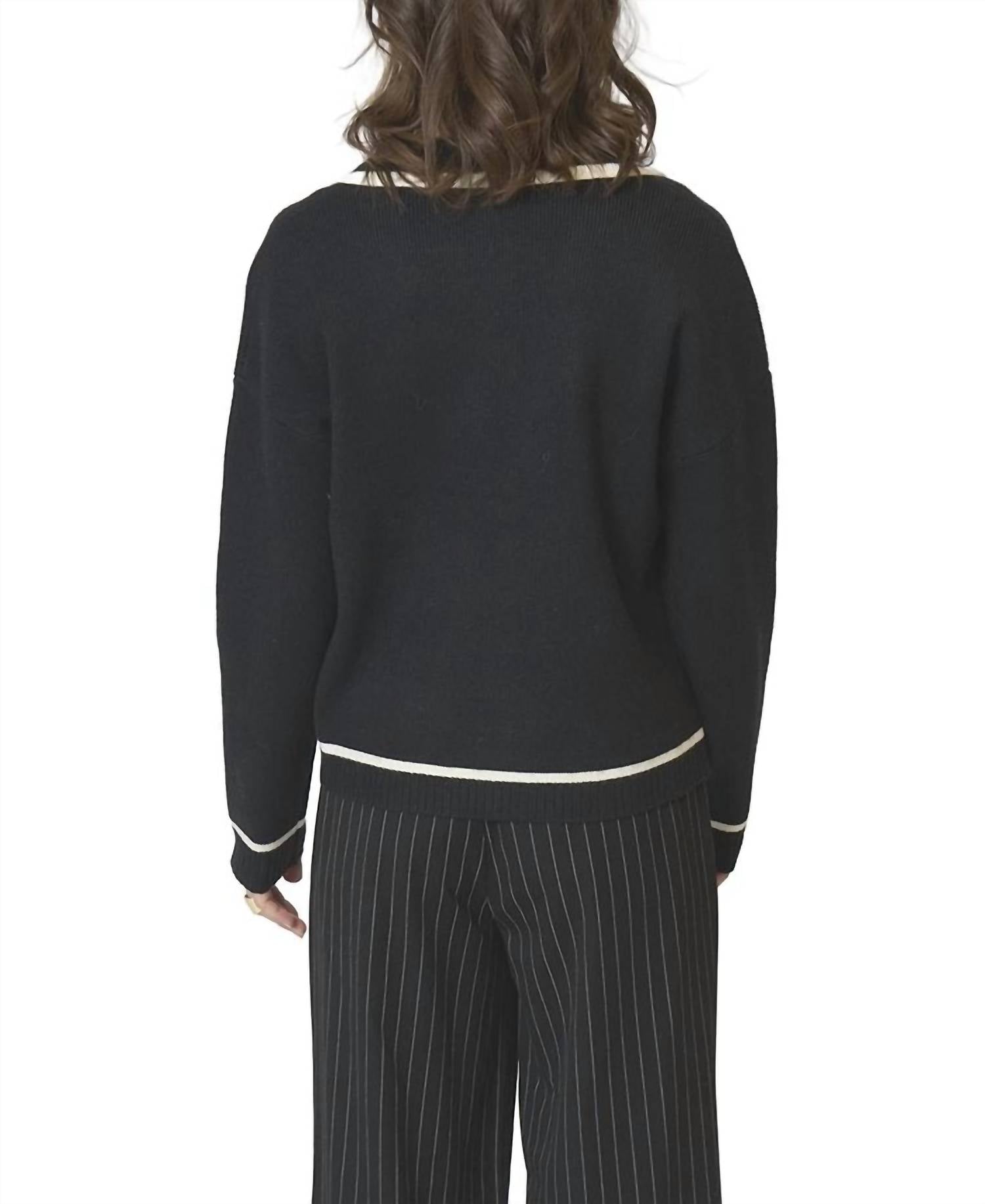 Central Park West - Astrid Piped Sweater Jacket