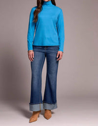 Tribal - Long Sleeve Turtle Neck Top