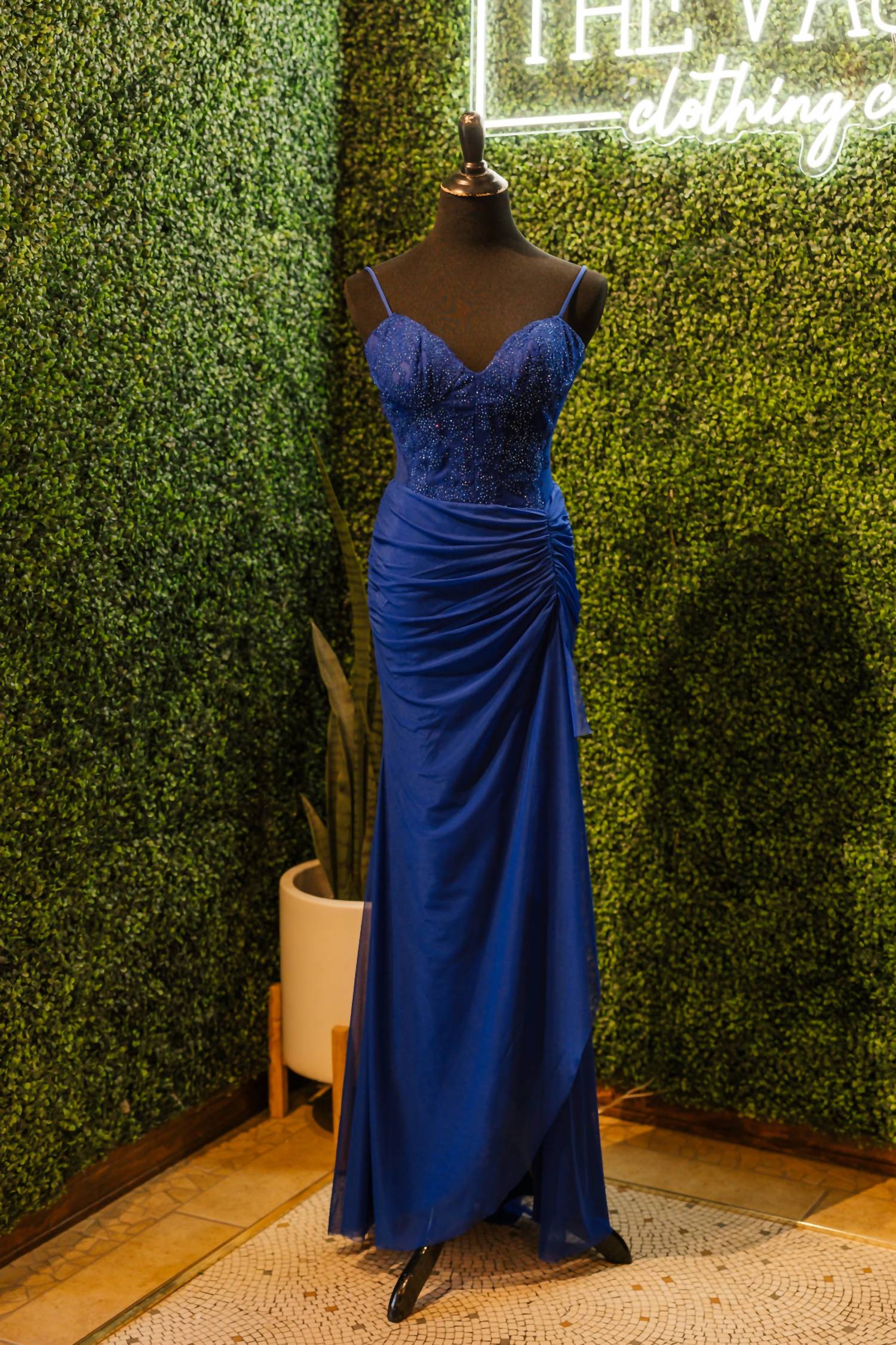 La Femme Women's Prom Dress in royal blue - women's dress - view 6