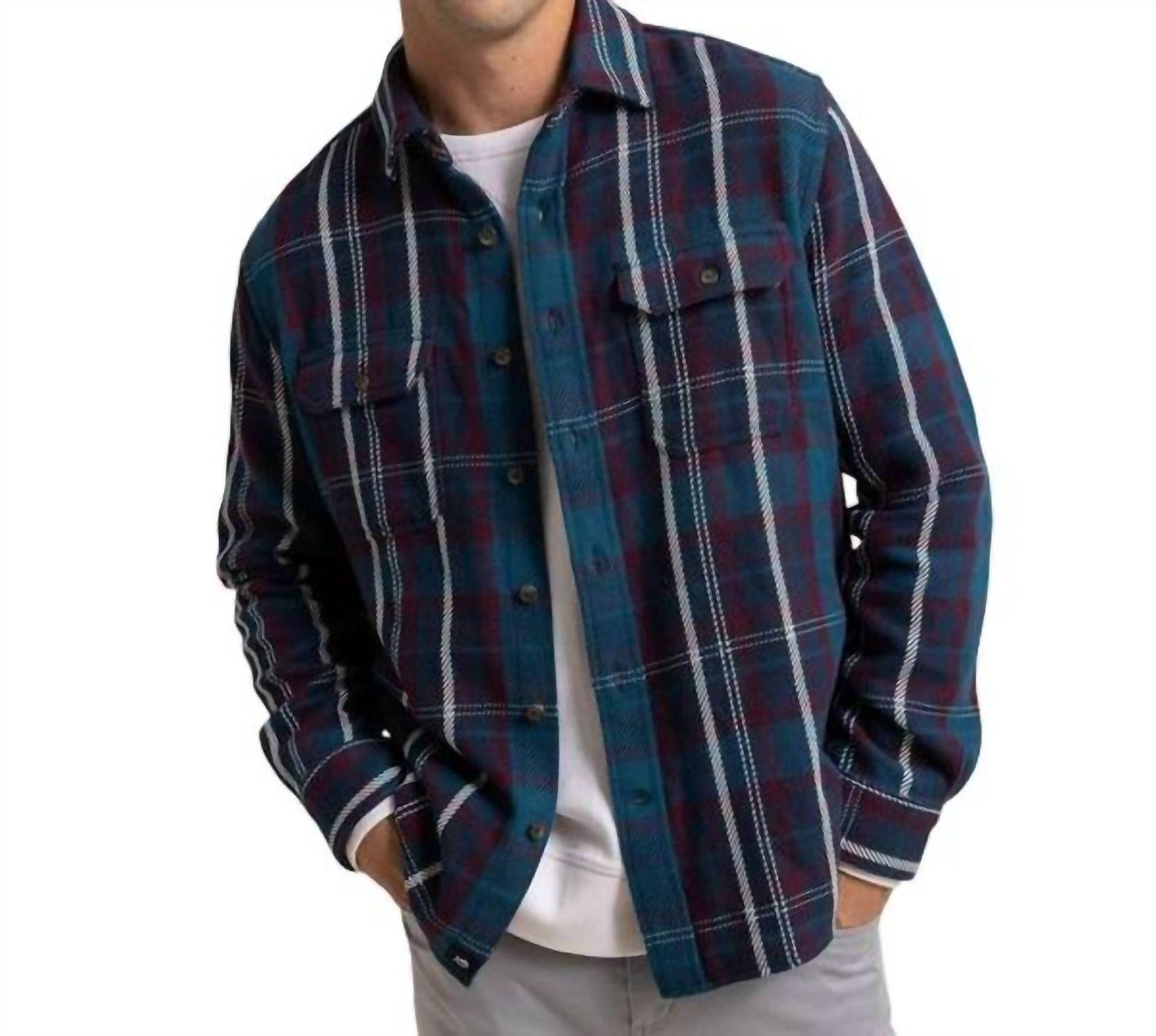 Southern Tide - driftwood plaid shirt
