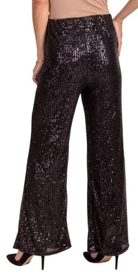 GIGI MODA Festa Sequin Pants in black - women's pants - detail view