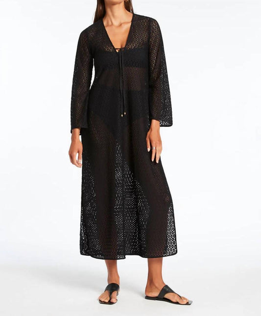 Jets - Women's Stretch Lace Maxi Kaftan