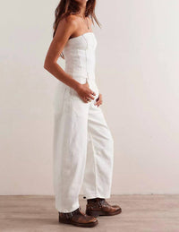 Free People - Women's We The Free Je Suis Pret Barrel Jumpsuit