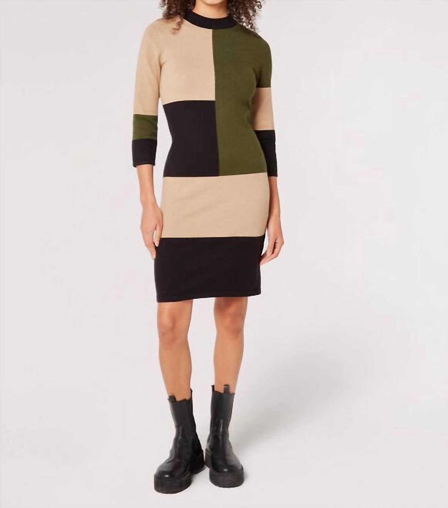 Apricot - Maple Grove Sweater Dress