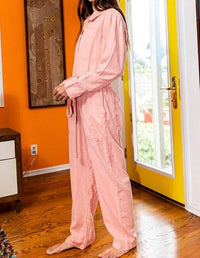 Bucketlist - LINEN BUTTON UP JUMPSUIT