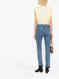 ISABEL MARANT Kotty Crewneck Tee in yellow - women's blouse - alternate view