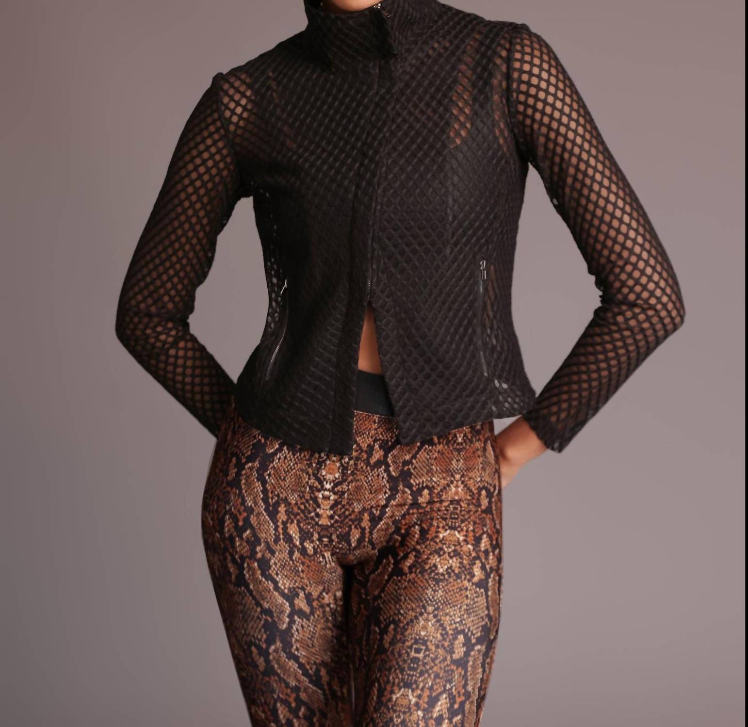 Heroine Sport - Mesh Biker Jacket
