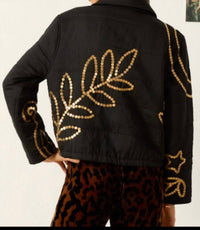 ALIX OF BOHEMIA Lex Moondrift Coin Jacket in black - women's jacket - detail view