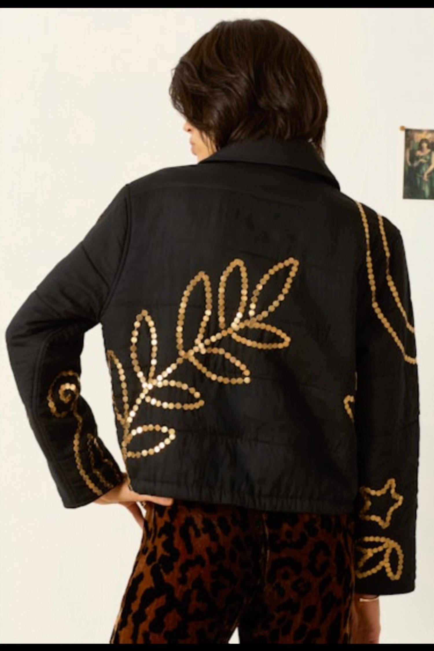 ALIX OF BOHEMIA Lex Moondrift Coin Jacket in black - women's jacket - alternate view