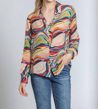 Apny - Button Up Shirt With Roll Up Sleeve