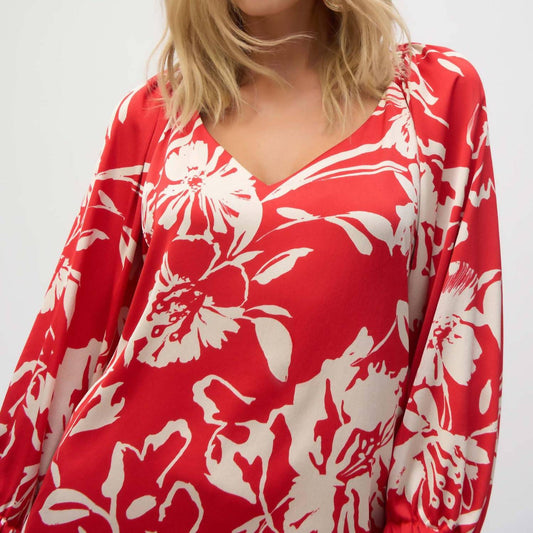 Joseph Ribkoff - Floral V-neck Pullover