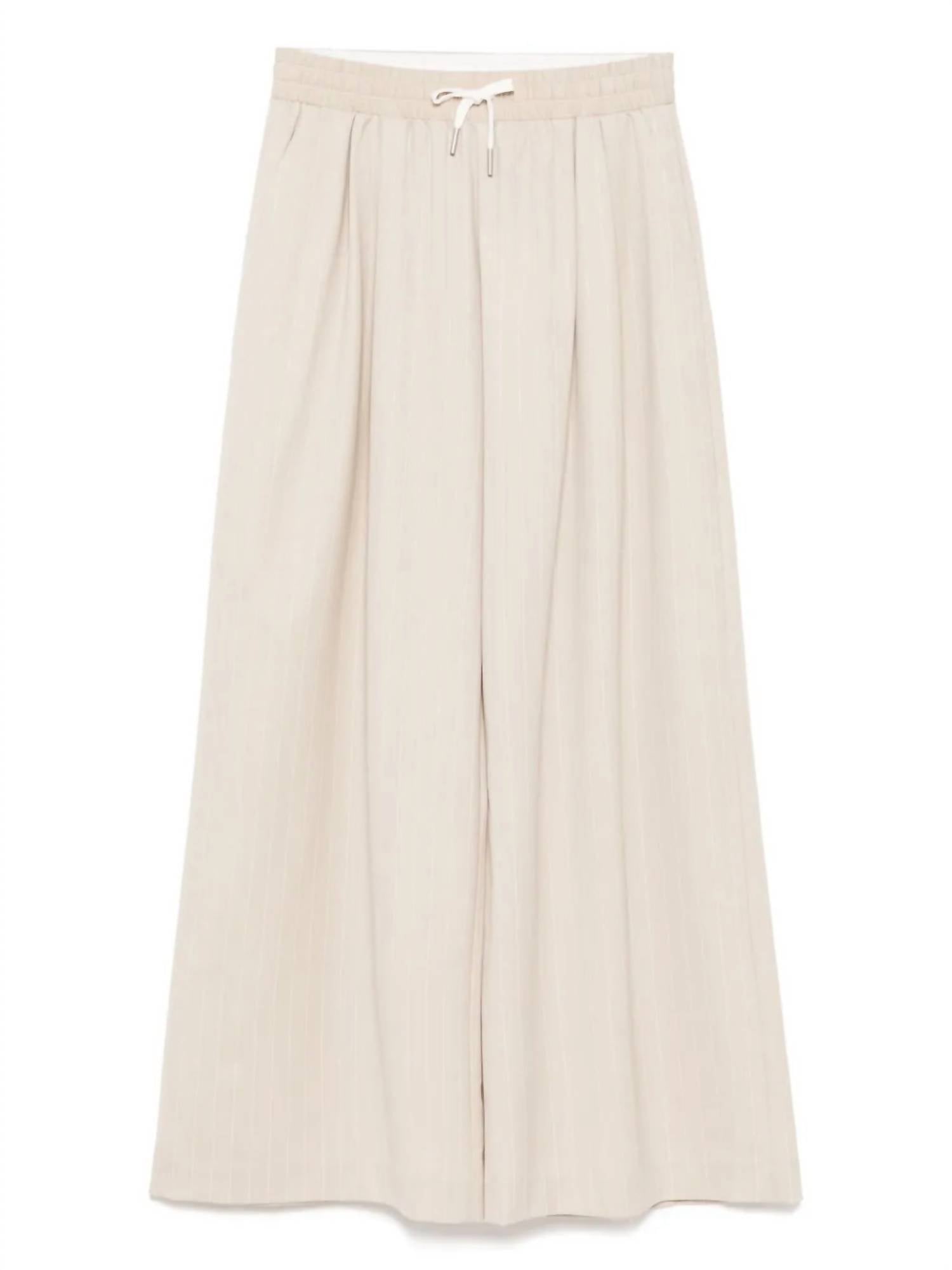 St. Agni - Pinstripe Wool Drawstring Pants