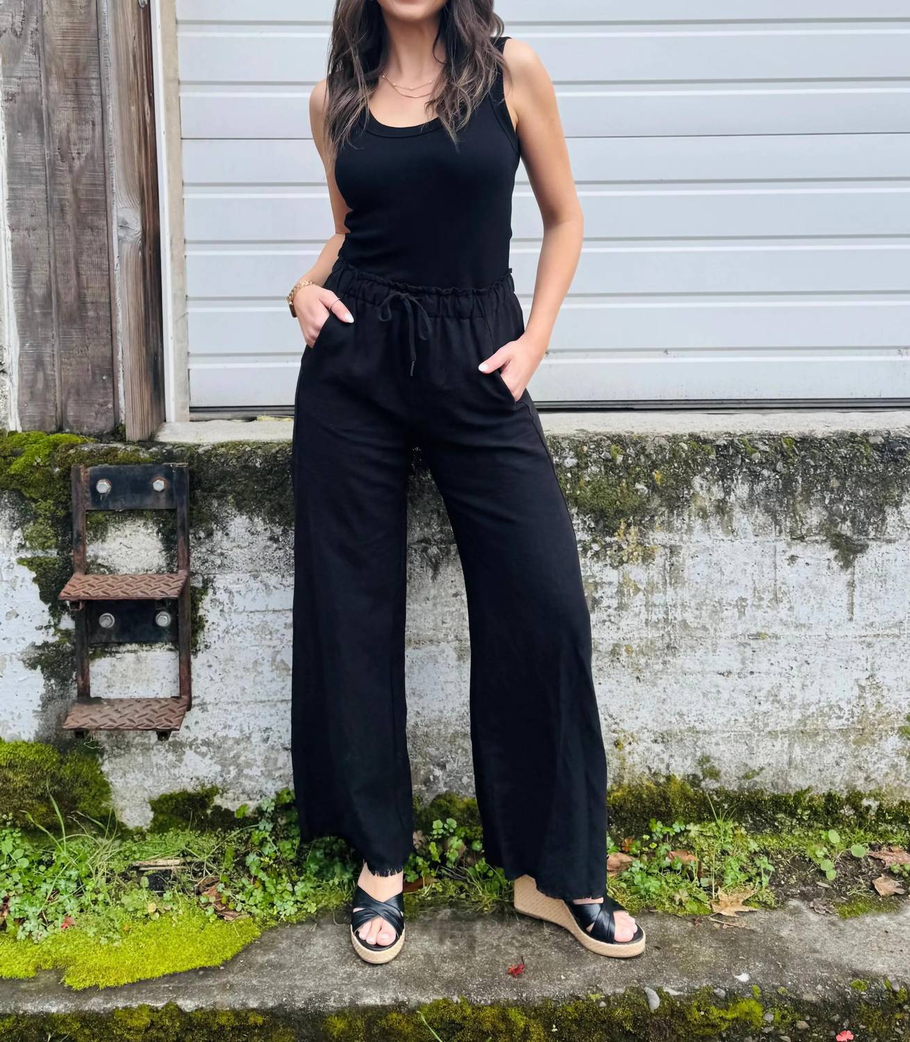 Mila Clothing - Knit Tank Jumpsuit