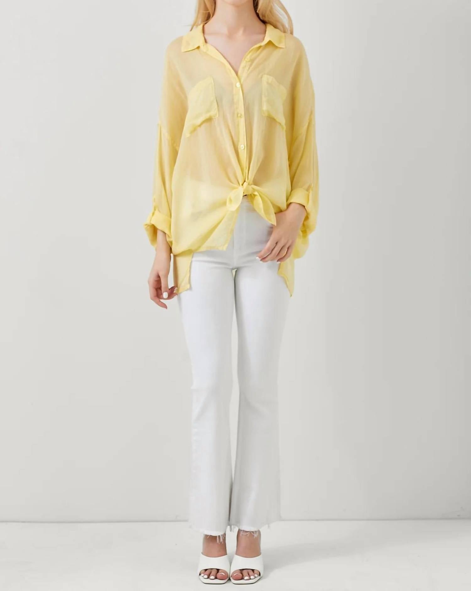 Maven West - Butter Cup Tie Top