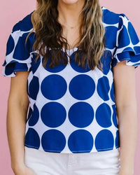 Michelle Mcdowell - Grayson Dot Party Top