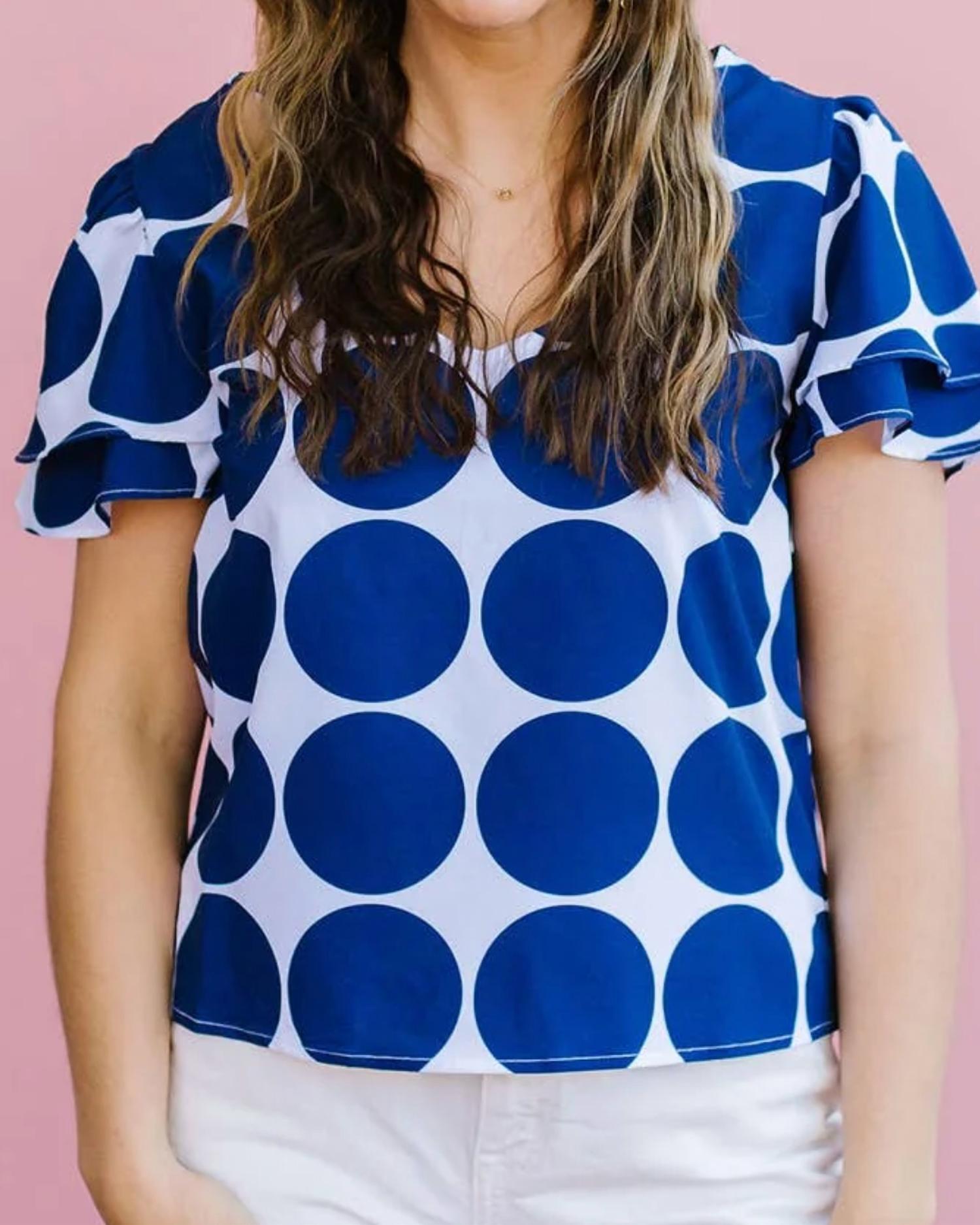 Michelle Mcdowell - Grayson Dot Party Top