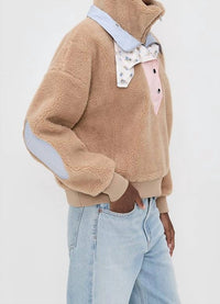 Lil Lemons By For Love And Lemons - Caitlyn Sherpa Pullover Sweater
