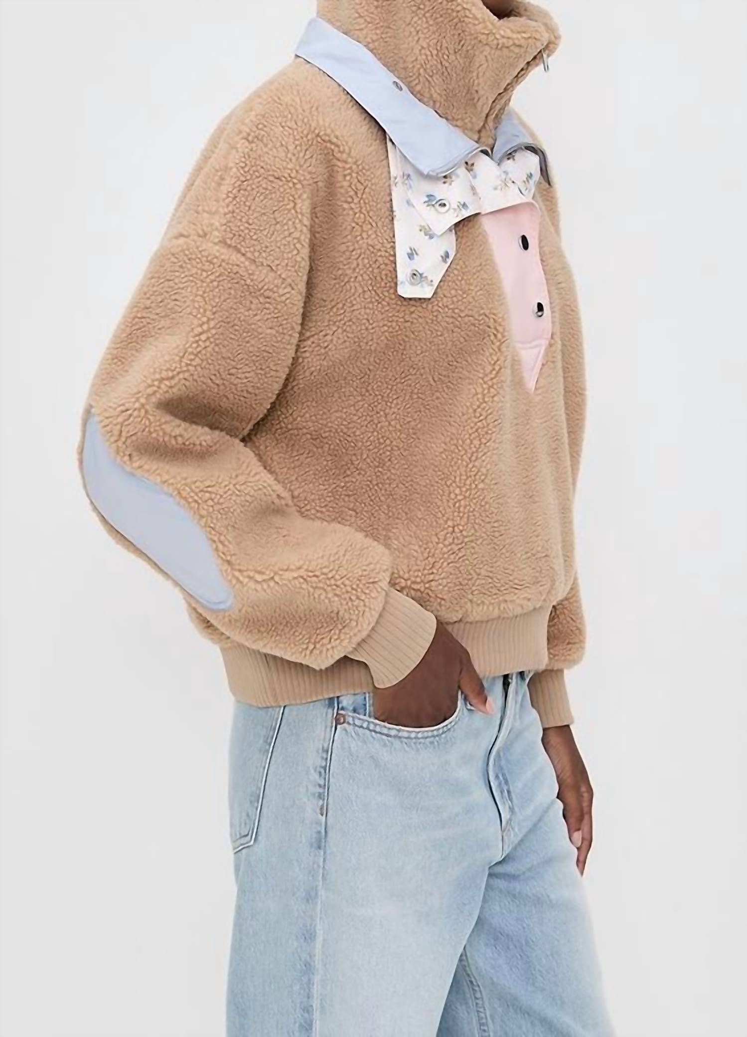 Lil Lemons By For Love And Lemons - Caitlyn Sherpa Pullover Sweater