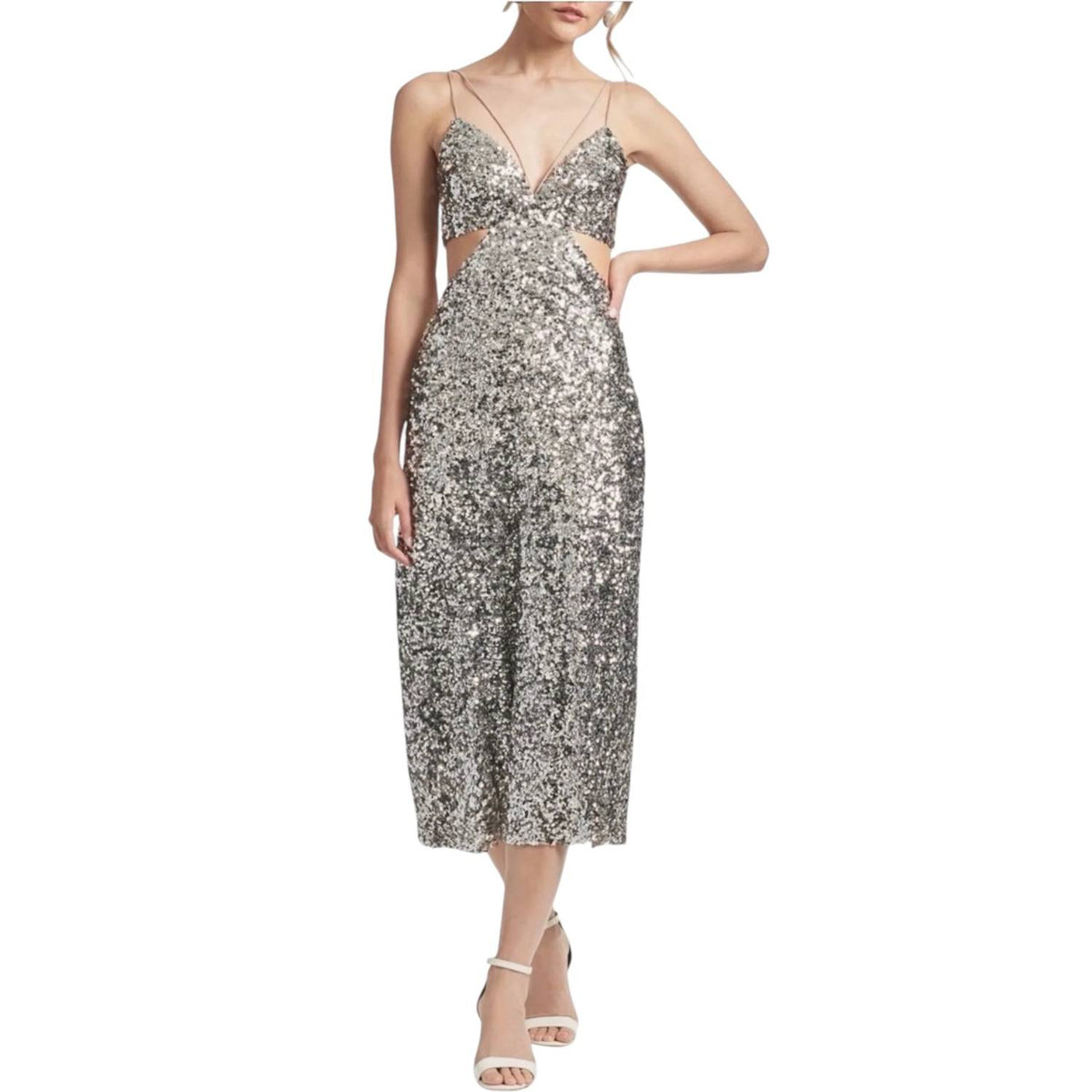 Sachin & Babi - Roux Sequin Cutoutmidi Dress